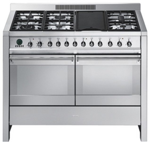 Smeg A4-6 Freestanding Gas hob Silver cooker