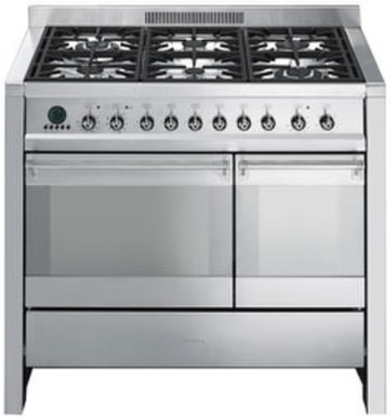 Smeg A2PY-6 Freestanding Gas hob Stainless steel cooker