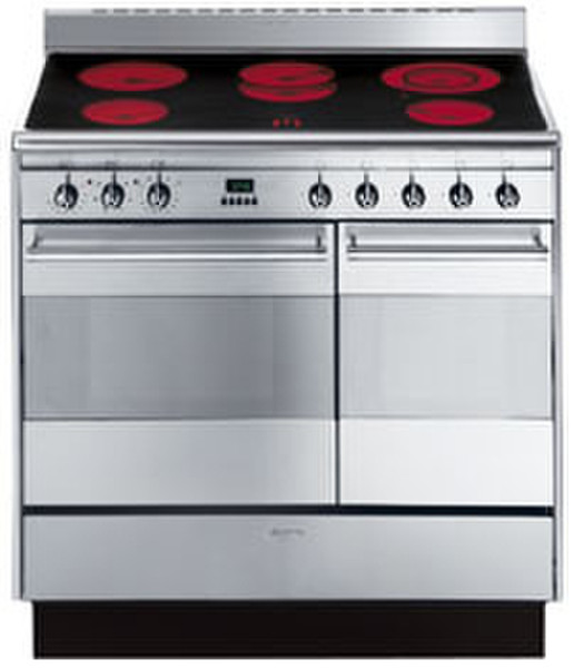 Smeg SUK92CMX5 Freestanding Induction hob Silver cooker