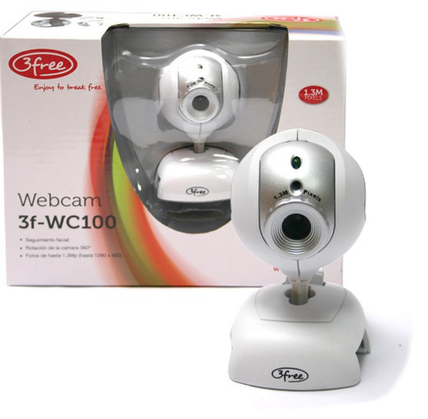 3free 3F-WC100/W 640 x 480Pixel Weiß Webcam