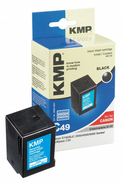 KMP C49 Schwarz Tintenpatrone
