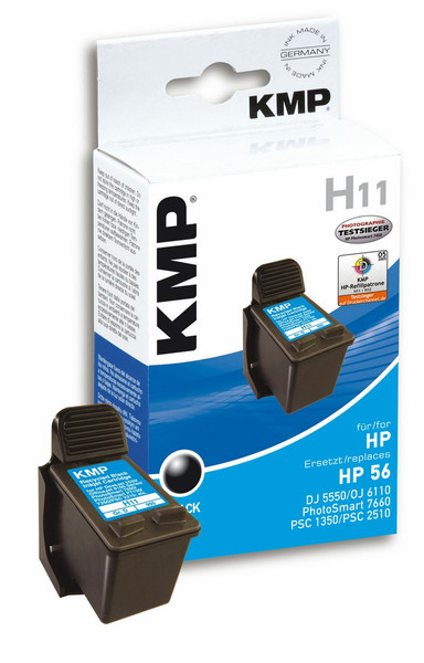 KMP H11 Schwarz Tintenpatrone