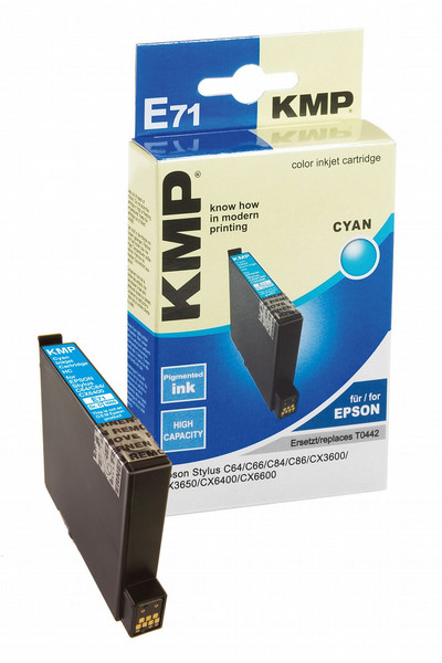 KMP E71 Бирюзовый струйный картридж