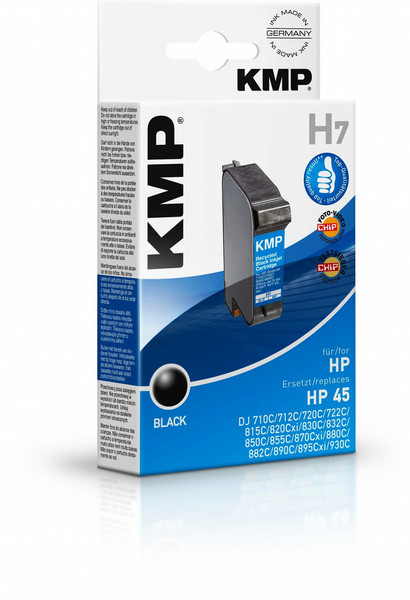 KMP H7 Black ink cartridge