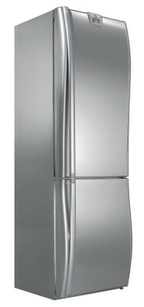 Hoover VCN6185X freestanding 286L Stainless steel fridge-freezer