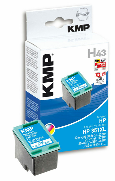 KMP H43 Gelb Tintenpatrone