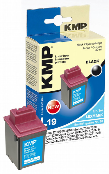 KMP L19 Черный струйный картридж