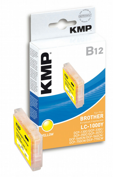 KMP B12 Gelb Tintenpatrone