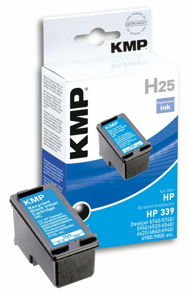 KMP H25 Schwarz Tintenpatrone
