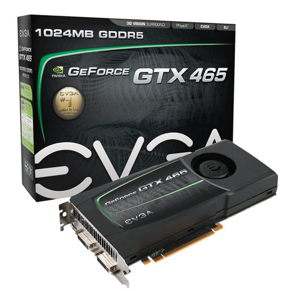 EVGA GeForce GTX 465 GeForce GTX 465 1ГБ GDDR5