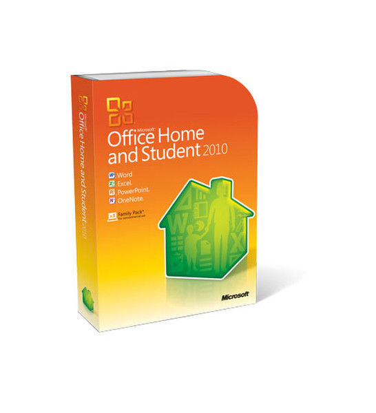 Microsoft Office Home and Student 2010, DVD, 32/64 bit, DK 1Benutzer DAN