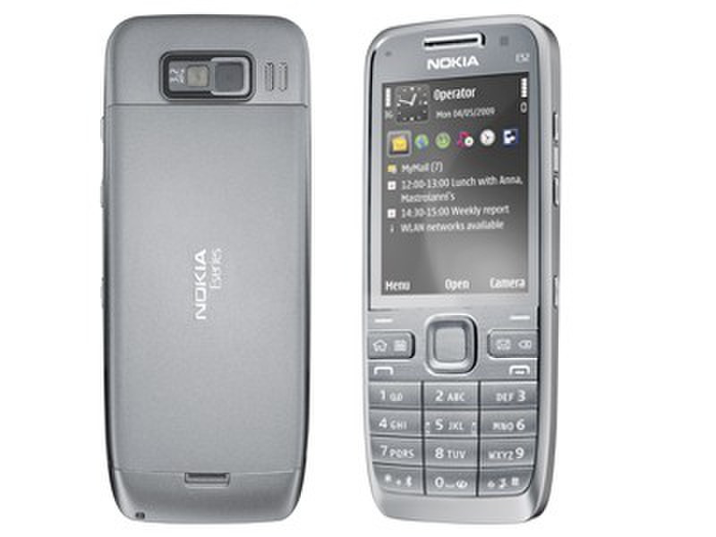 Nokia E52 Single SIM Silver smartphone