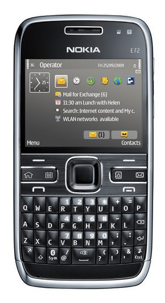 Nokia E72 Одна SIM-карта Черный смартфон