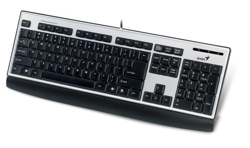 Genius SlimStar 150 USB QWERTY Черный клавиатура