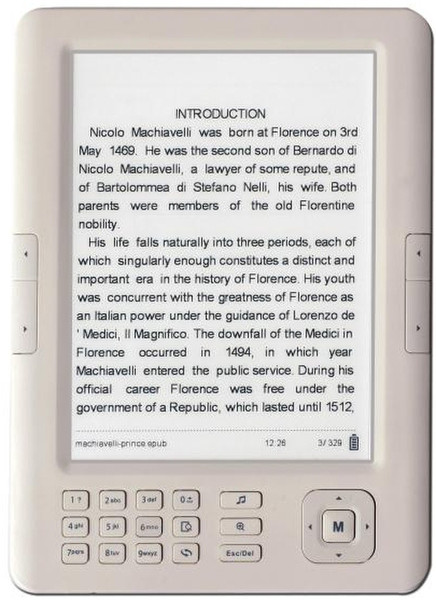 Nilox 27NXEI062G001 6Zoll 2GB Weiß eBook-Reader