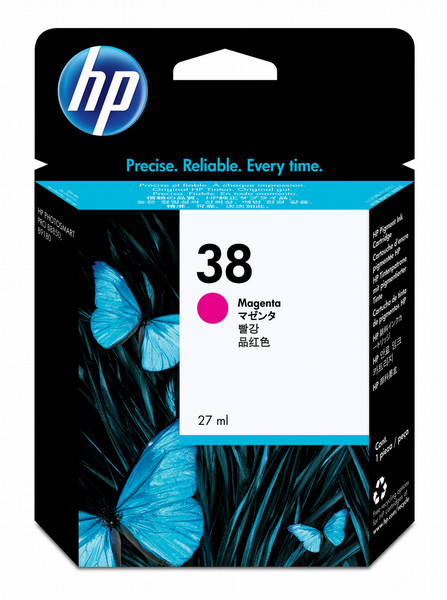 HP 38 Magenta Original Tintenpatrone, pigmentbasiert