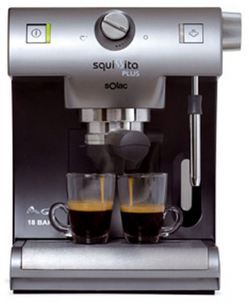 Solac CE4550 Отдельностоящий Semi-auto Espresso machine 1.2л 2чашек Титановый кофеварка