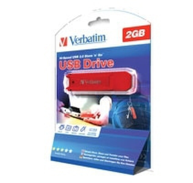 Verbatim Hi-Speed Store 'n' Go USB 2.0 Drive 2GB 2ГБ карта памяти