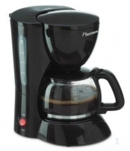 Bestron DCM502 Coffee maker (black) Drip coffee maker 6cups Black
