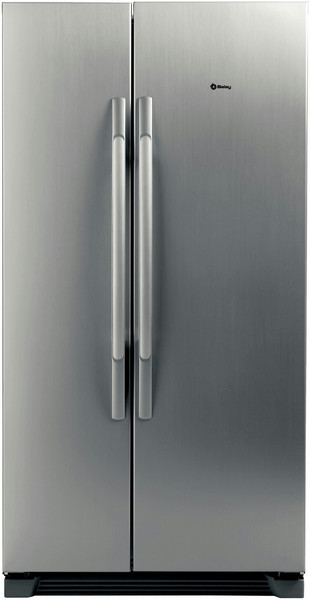 Balay 3FA6786A freestanding 537L Titanium side-by-side refrigerator