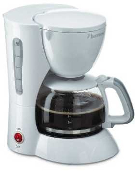Bestron DCM502 Coffee maker (white) Drip coffee maker 6cups White