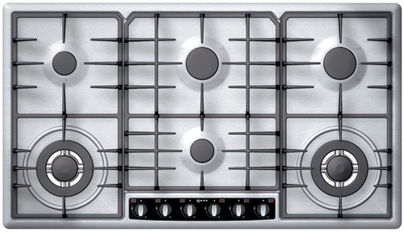 Neff T29R96 Встроенный Gas hob Нержавеющая сталь плита