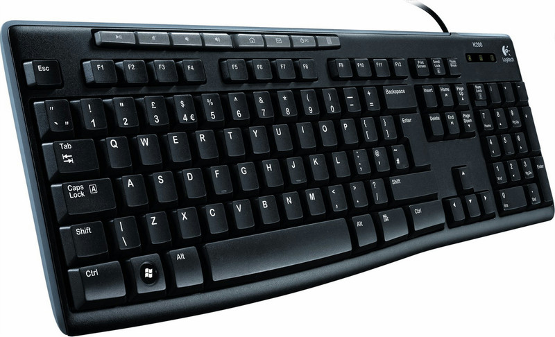 Logitech K200 USB Black keyboard