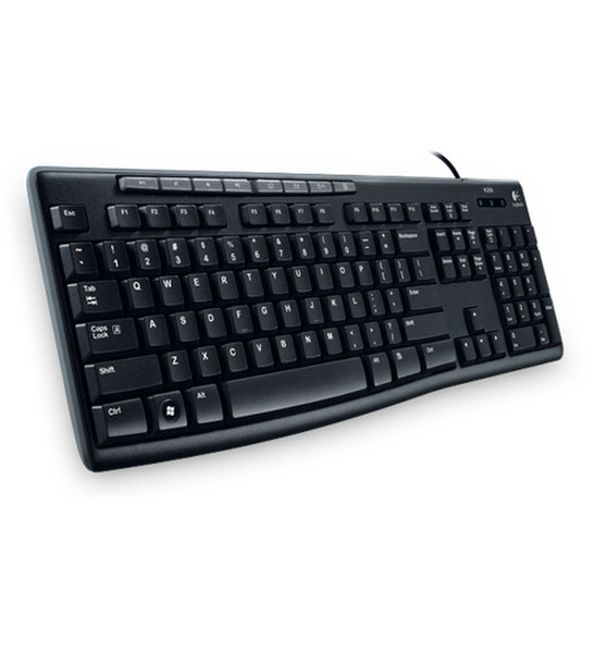 Logitech K200 USB Черный клавиатура