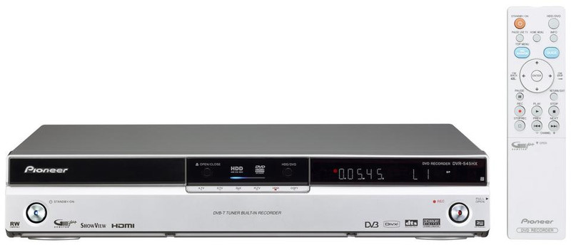Pioneer DVD Recorder with 160GB Hard Disk, DVR-540HXN-S