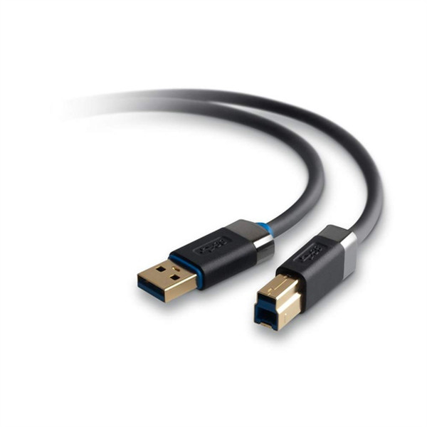 Belkin F3U159CP0.9MWHT 0.9м USB A USB B Белый кабель USB