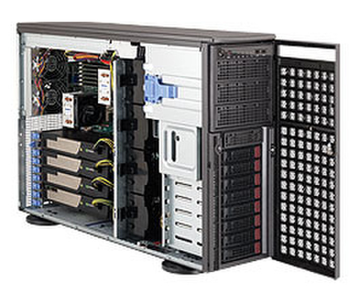 Supermicro CSE-747TG-R1400B-SQ Full-Tower 1400W Black computer case