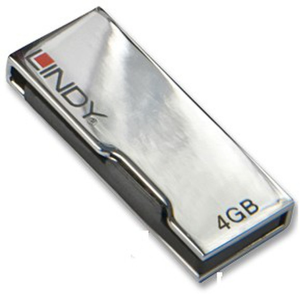Lindy 71404 4GB USB 2.0 Typ A Silber USB-Stick