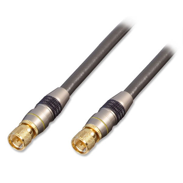 Lindy 37793 3m F F Grey coaxial cable