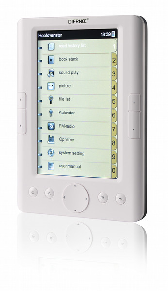 Difrnce EB500TFT 5Zoll 2GB Weiß eBook-Reader