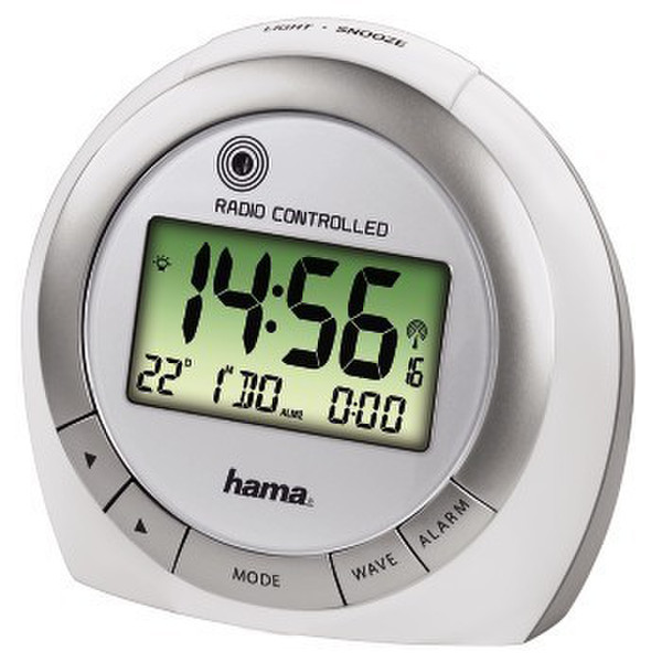 Hama 00104958 Silver,White alarm clock