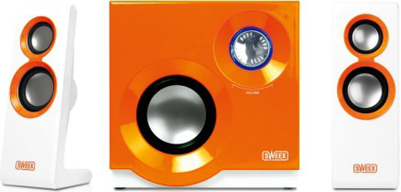Sweex 2.1 Speaker System Purephonic 60 Watt Orange