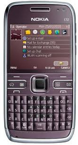 Nokia E72 Одна SIM-карта Пурпурный смартфон