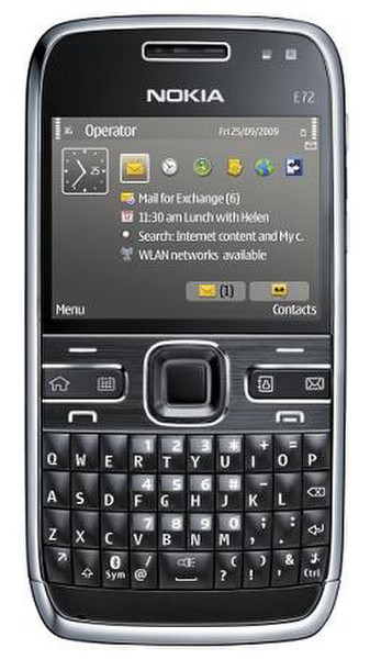 Nokia E72 Single SIM Black smartphone