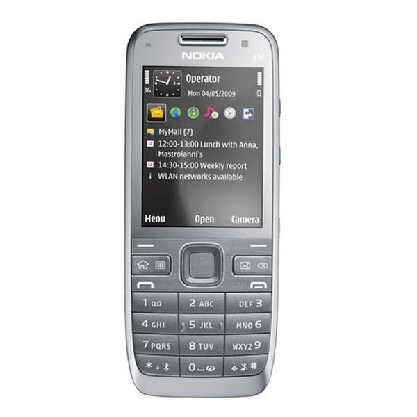 Nokia E52 Single SIM Stainless steel smartphone