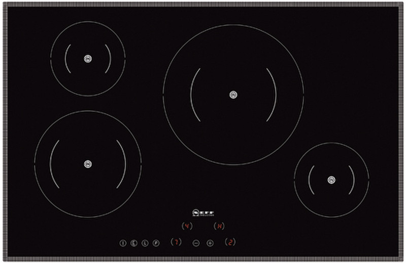 Neff T42D85 Встроенный Induction hob Черный плита