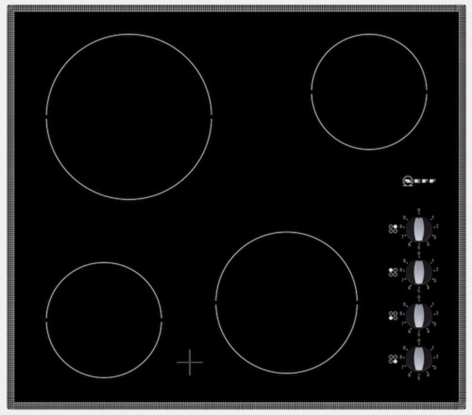 Neff T12K10 Встроенный Induction hob Черный плита