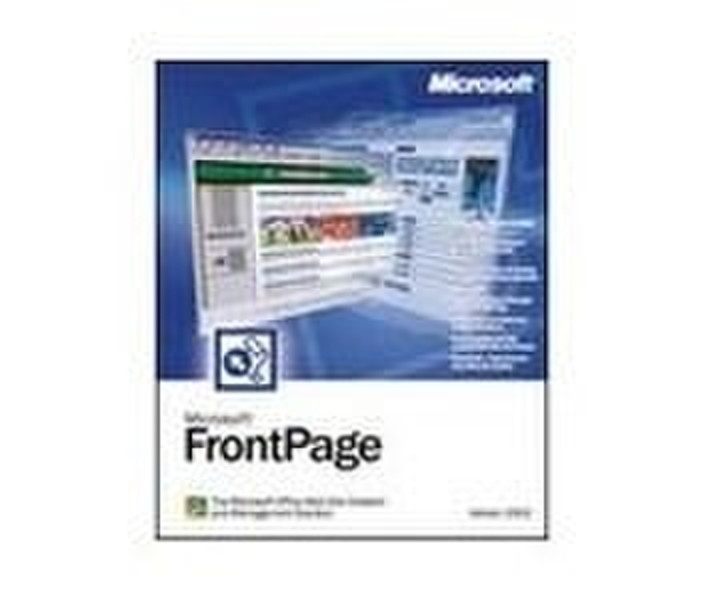 Microsoft FrontPage 2002 Document Kit, DE German software manual