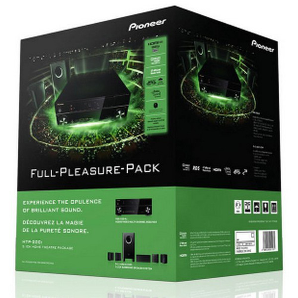 Pioneer HTP-200 5.1channels 600, 130W Black speaker set