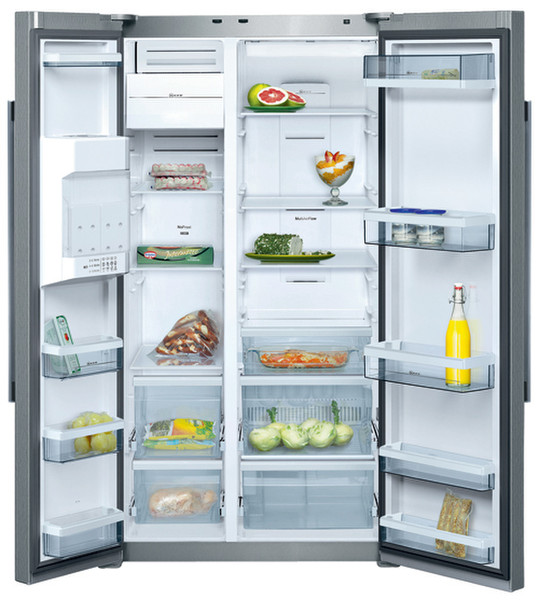 Neff K5920 freestanding Stainless steel side-by-side refrigerator