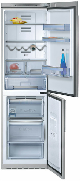 Neff K5880 Отдельностоящий Нержавеющая сталь холодильник с морозильной камерой