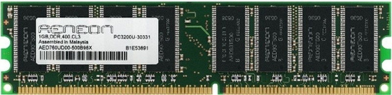 Aeneon AED760UD00-500 DDR 1GB - unbuffered DIMM DDR memory module