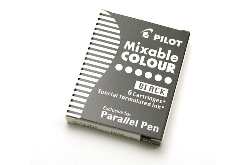 Pilot Parallel Pen Refill - 6 Black Pack Kugelschreiberauffüllung