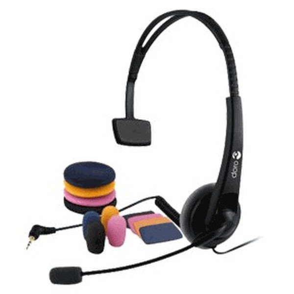 Doro HS125 Monophon Verkabelt Schwarz Mobiles Headset