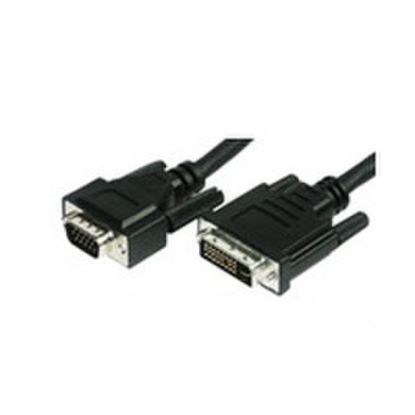 Microconnect VGA/DVI-I 5m 5m DVI-I VGA (D-Sub) Black