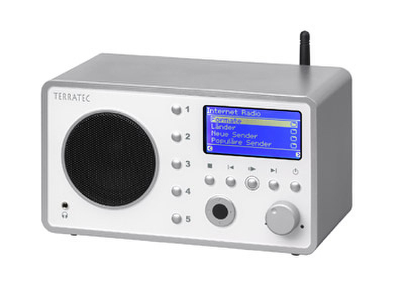 Terratec NOXON iRadio Persönlich Digital Silber, Weiß Radio